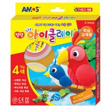 아모스 아이클레이 4색 18g 금강앵무 HL*888EA, 블루