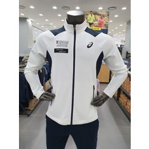 아식스 남성 런닝 팀아식스 트레이너자켓 122130211 WHITE/NAVY(2011C453)