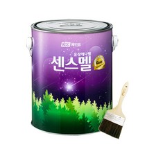 KCC 센스멜골드 에나멜 페인트 목재 철재 유광 1L, 적색