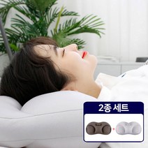 린더스위스 삼삼한 기절베개 커버 + 세탁망 + 더스트백 2개 세트, 딥그레이+쿨그레이