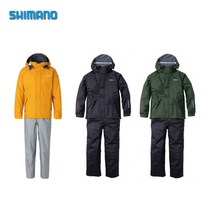 윤성 시마노 레인슈트 레인웨어 비옷 RA-027Q, 카키, XL