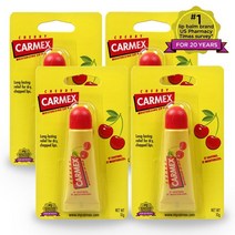 Carmex 카멕스 립밤 3종(스틱 튜브 단지) 립케어 택1 +마술패치, 4개+마술패치, 체리 튜브