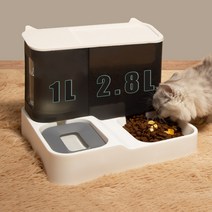 강아지 고양이 반자동 자동 급식기 급수기, 블루