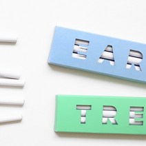 [바보사랑] 신문지 종이 연필 5자루 세트 업사이클링 필기구, 타입:EARTH하늘