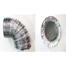 125파이 배관용품 배기관 자바라 연통 100 배기, 125파이_700mm