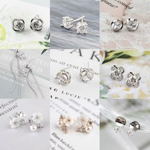 JILIKES 큐빅귀걸이 쥬얼리샵 크리스탈 스톤 귀걸이