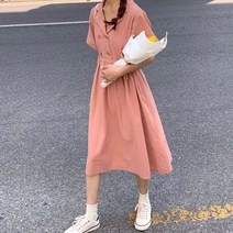 더블크림 린넨원피스