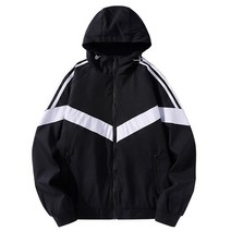 브이라인 남성 봄 가을 후드 점퍼 간절기 바람막이 남자 빅사이즈 윈드브레이커 WI118J