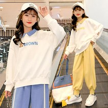 베비포 여아용 기모 브라운베어 트레이닝 상하복 세트 BN5