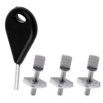 SJSHOP 서핑 보드 핀 키 서핑 보드 롱 보드 SUP 서핑 도구 (3 개 조각 나사 포함), 설명, 블랙