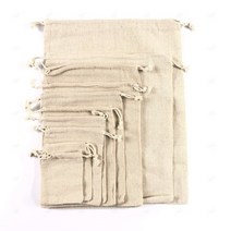 무지 린넨 주머니 10x12cm 방향제 린넨 파우치 조리개 보관 포장 화장품, 단품