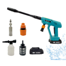 TEETOK 고전압 무선 휴대용 세차 세트, 2 Batteries