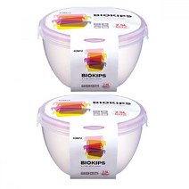 코멕스 바이오킵스 샐러드볼 밀폐용기 원33호 2.5L, 2개입, 단품