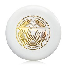 전문 플라잉 디스크 9.8 인치 145g 플라스틱 야외 놀이 장난감 스포츠 주니어 수상 소년 선물, White