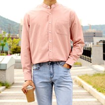 남자 린넨 셔츠 차이나카라 여름 긴팔 기본셔츠
