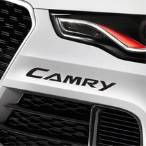 CAMRY로고 자동차 튜닝 글씨스티커 차량용데칼, 1개, 블랙