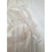 대폭 분사마린넨 스트라이프 커텐지 원단 네추럴