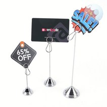 SOCEAN 쇼카드 클립 스탠드 미니 광고판 POP꽃이 라벨 홀더 디피 쇼클립 네임카드 홀더 판매대 이름표 전시대 제품 디피 랙 선반 가격표 와블러 워블러 댕글러 표찰 클립 네임택, 대