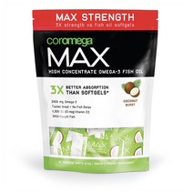 코로메가 짜먹는 오메가3 맥스 2400mg 코코넛 블리스 스퀴즈 60팩 비타민 D3 함유