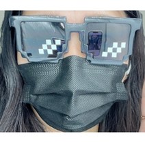 특이한 픽셀 선글라스 각 안경 파티 행사 인싸 인싸템 생일 특별한날 요즘유행하는 힙한 소품