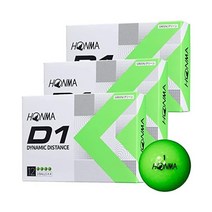 HONMA (혼마골프) D1 골프공 그린 BT2201 3박스 세트(36구)