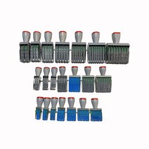 압인기 높이 4mm 7mm 및 12mm muti digits 롤링 고무 도장 번호 롤러 씰, 17 7 digits 7mm