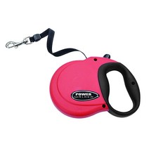 Coastal Pet Power Walker 강아지 리트랙터블 목줄 반사 스톱 앤 릴리즈 제어 버튼 편안한 그립 핸들 블랙 XS USA 미국, Large (Pack of 1)