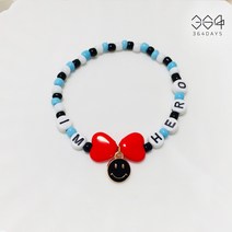 364days 임영웅 굿즈 팔찌 왕하트 스마일 IM HERO 콘서트팔찌 남녀공용 미스터트롯 임영웅 이니셜팔찌 히어로 팬카페 엄마선물 친구선물 우정팔찌 아이랑커플팔찌, S 사이즈(16cm)