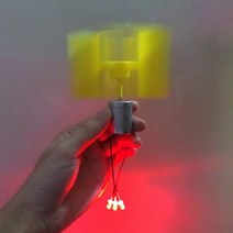 풍력발전기 소형 무소음 아파트 풍력 터빈 수직 축 대체 에너지 발생기 DIY 기술 물리적 전력 원리 JB 만들기, 5mm LED