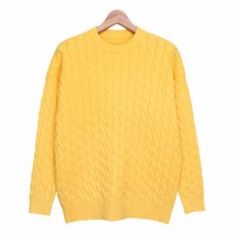 스콰즈 니트 SFIT003 11COLOR 남여공용 라운드넥 꽈배기 니트티셔츠 시밀러룩