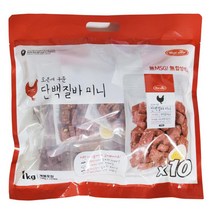 애견 강아지 간식 오븐에 구운 단백질바 미니 1kg (100g x 10봉)