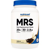 Nutricost 뉴트리코스트 Meal Replacement Shake 분말 초콜렛 바닐라 1.3kg, Vanilla
