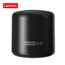 original lenovo l01 블루투스 스피커 휴대용 야외 스피커 무선 미니 컬럼 3d 스테레오 음악 서라운드 베이스 박스 마이크, 협력사, 블랙