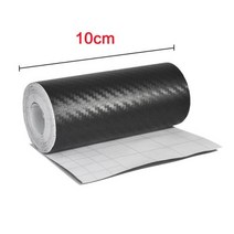 105M 3D 탄소 섬유 자동차 스티커 DIY 페이스트 프로텍터 스트립 자동 도어 씰 사이드 미러 안티 스크래치 테이프 방수 보호 필름, Width 10cm+Length 3m