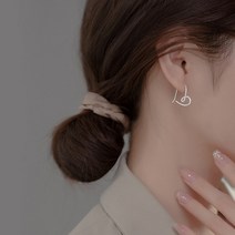 셀루앙드 선물포장 실버 프리하트 귀걸이