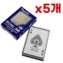 [무료배송/빠른발송] ROYAL 로얄카드x(5개) 플레잉카드 트럼프 포커 포카 Sn3638ea Jb://W325F9E카드놀이 카드게임, 1, 빠른발송선택