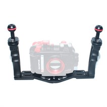nitescuba ns10 수중 카메라 트레이 gopro pt059 rx100 uw 카메라 하우징 범용 소프트 핸들용 확장형 핸들 그립, 손잡이는 고무