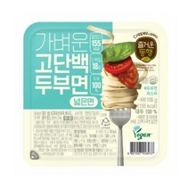 즐거운동행 가벼운 고단백두부면 넓은면 100g, 1개