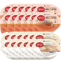 CJ햇반 백미200g x12개 + 햇반흑미밥210g x12개 총24 즉석밥 잡곡밥 혼합곡밥 간편식, 24개, 210g