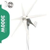 소형 대형 풍력발전기 발전기 키트 자가 풍력 터빈 프리 에너지 3kw 3000w 48v 24v 12v 6 블레이드 MPPT충전 컨트롤러 포함 윈드밀 RV 요트 농장 가정용, 48V+With MPPT Anemometer+6 Bla