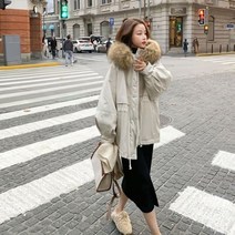 여성 겨울 안감퍼 후드 패딩 자켓 점퍼 아우터