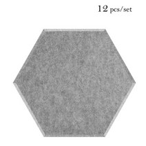흡음판 방음 보드 음악실 흡음재 홈 침실 음향 패널 단열 사운드 흡수 장식 개, Large hexagon, 34-African Grey, 8mm Medium Density