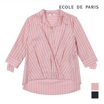 에꼴드파리 ST패턴 랩스타일 블라우스_P98WBC031Z