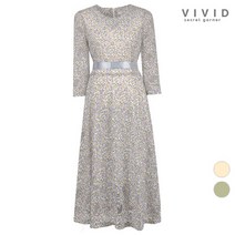 비비드시크릿가너 VIVID 플로라문양 레이스스판 여름 원피스