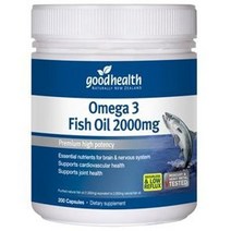 뉴질랜드 Goodhealth 굿헬스 오메가3 피쉬오일 2000mg 200정, 1개