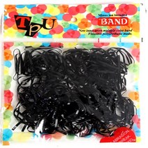 땋기 셀프 기계 머리손질 땋는 머리 선물 자동 헤어 스타일링 디스코, 검정 고무줄 1팩