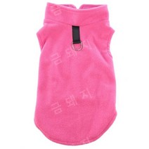 부드러운 양털 강아지 옷 조끼 재킷 코트 아우터, 로즈 레드, m