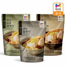 목우촌 생생 삼계탕1kg+녹두삼계탕1kg+황기닭백숙1kg, 단품