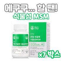 관절 연골엔 식물성 MSM 120정 하루두알 2개월분 엠에스엠 디메틸설폰 N아세틸글루코사민 비타민D 초록입홍합 보스웰리아 상어연골 생선콜라겐 해조칼슘 할머니 할아버지 부모님 등산, 7개