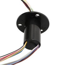 전기대패 날 목공 미니 플랜지 슬립 링 직경 22mm 2A 2 4 6 8 12 18 24CH 채널 와이어 전도성 브러시 회전 전기 조인트 1 개, Dia 22mm 24CH 2A